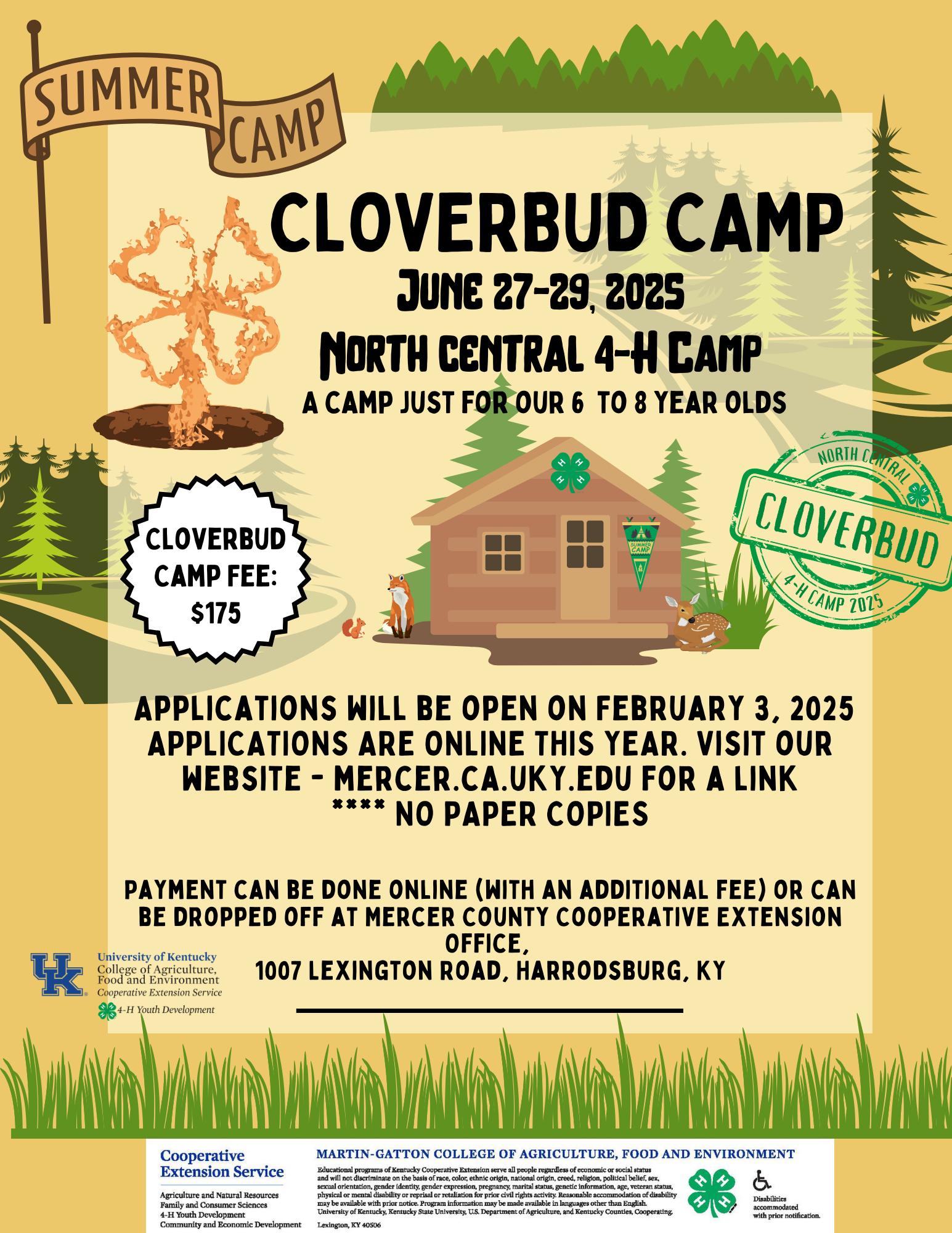 Cloverbud Camp application